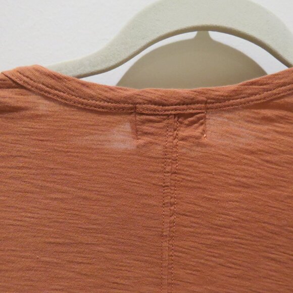 NATION LTD Samara Not So Basic Snap Tee in Tawney Rose Henley Casual Capsule XS - Picture 10 of 13